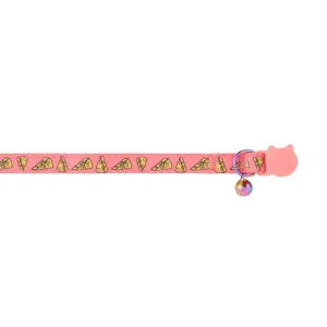 Whisker City® Cheese Cat Collar, Pink & Yellow Cat Collar, Break-Away Collar, Multiple Sizes