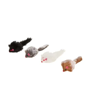 Whisker City Faux Mice, Pack of 4 Cat Toy