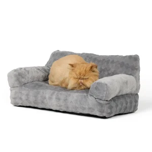 Whisker City® Grey Cat Couch Bed 21Lx12W