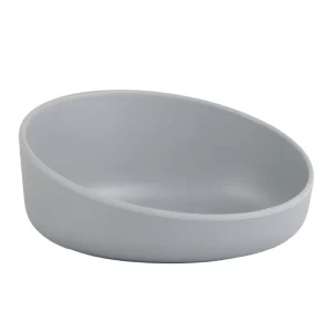 Whisker City® Grey Slanted Melamine Cat Bowl 6 FL OZ