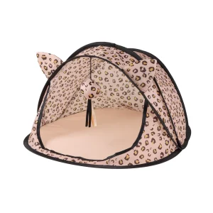 Whisker City® Leopard Print Tent Cat Tent