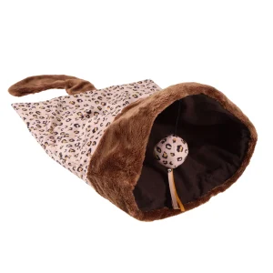 Whisker City® Leopard Sherpa Cat Sack
