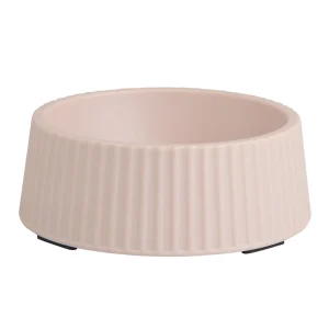 Whisker City® Melamine Cat Bowl, Pink/Tan, Holds 7 FL OZ, 4.89 IN X 4.89 IN X 1.69 IN