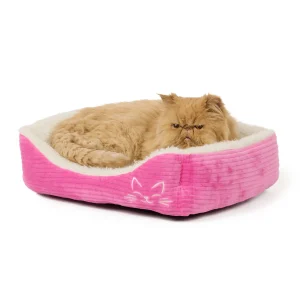 Whisker City® Pink Cuddler Cat Bed 15Lx18W