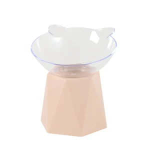 Whisker City® Pink Motif Elevated Cat Bowl