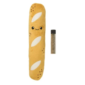 Whisker City® Plush Baguette Refillable Cat Nip Cat Toys