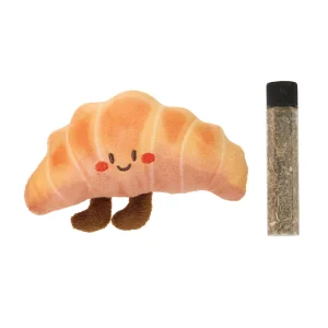 Whisker City® Plush Croissant Refillable Cat Nip Cat Toys