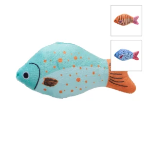 Whisker City Plush Fish Cat Toy