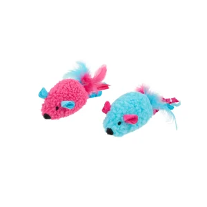 Whisker City® Plush Mice Cat Toys 2-Pack