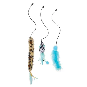 Whisker City® Printed Mouse Attachment Cat Toys 3-Pack (Teaser Wand Sold Separately)