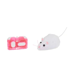 Whisker City Robotic White Mouse Cat Toy