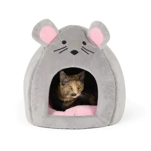 Whisker City® Sleepy Hut Mouse Cat Bed