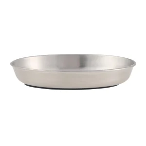 Whisker City® Stainless Steel Oval Cat Saucer