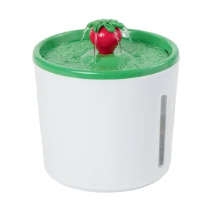 Whisker City® Strawberry Cat Water Fountain, Includes Replaceable Filter Cartridge, Holds 150 FL OZ