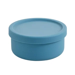 Whisker City® Wet Cat Food Storage Container, Keeps Food Fresh Longer, Blue, 4.72" X 4.72" X 2.17"