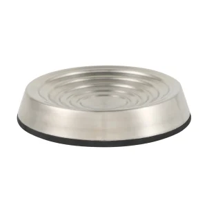Whisker City® Whisker Relief Cat Bowl, Stainless Steel, Non Slip, 200 mL, 7 IN X 7 IN X 1.25 IN
