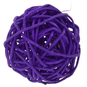 Whisker City Wicker Ball Cat Toy Color Varies