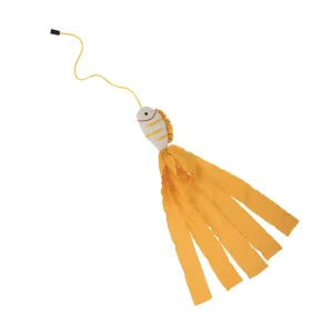 Whisker City® Yellow Ribbon Fish Teaser Attachment Cat Toys (Teaser Wand Sold Separately)