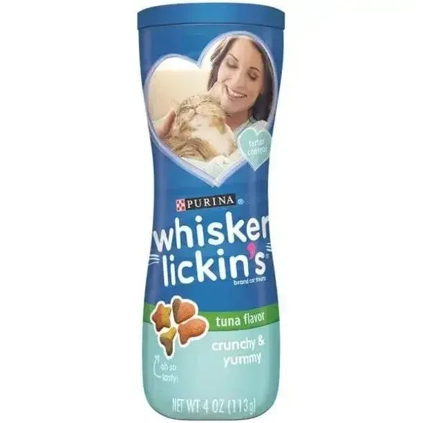 Whisker Lickin's Crunchy Tuna Canister Cat 4 oz