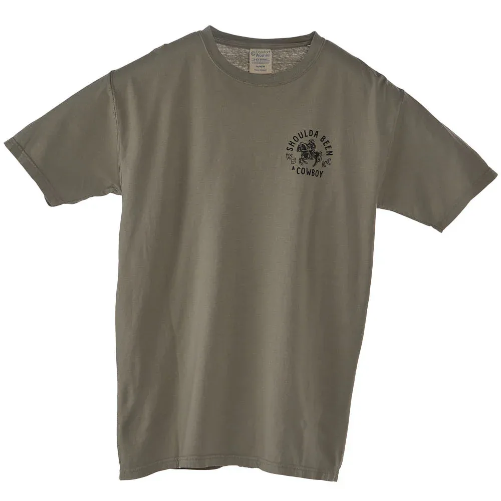Whiskey Bent Hat Co Faded Shoulda Been A Cowboy Tee Shirt - Image 2
