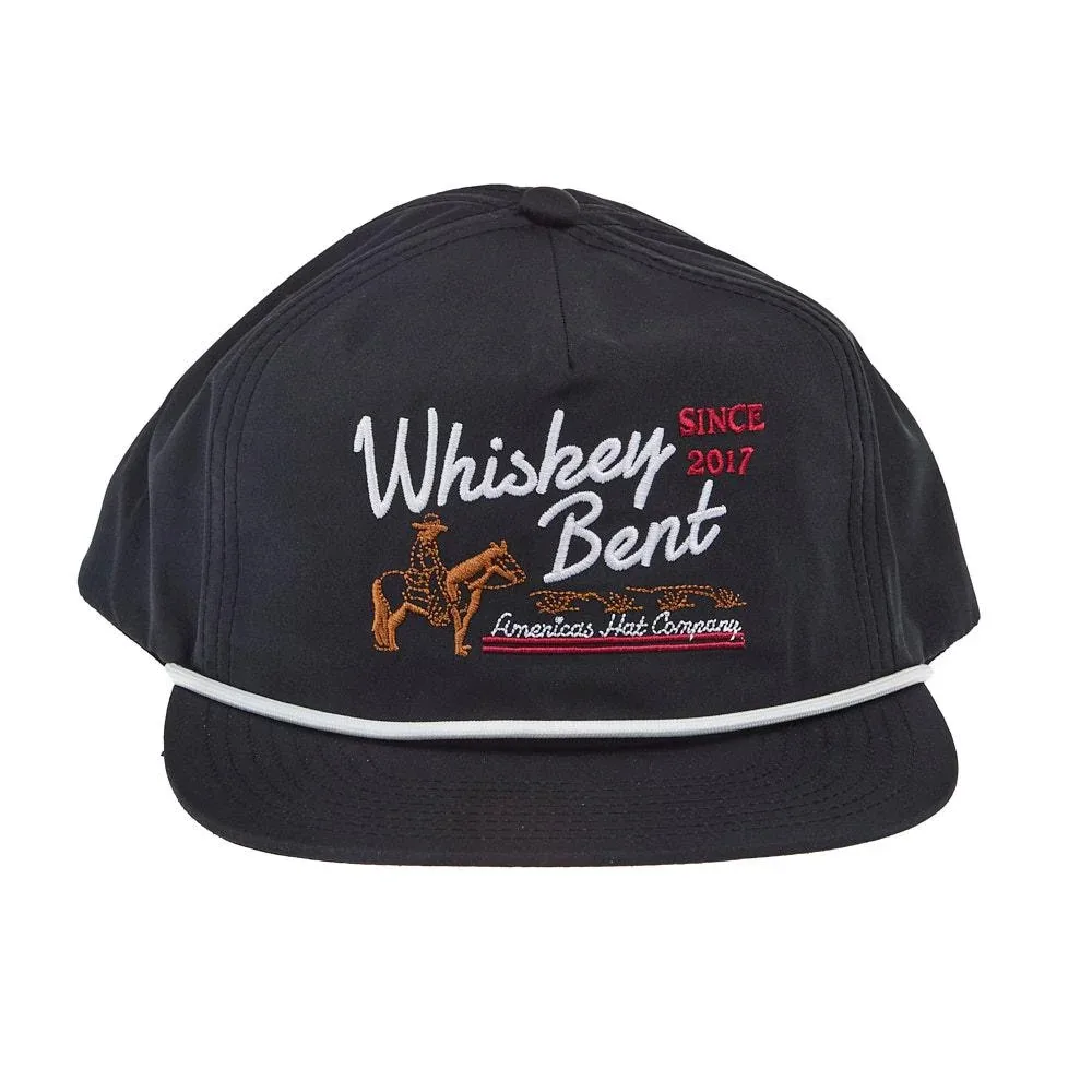 Whiskey Bent Hat Co Men's All American Black Cap