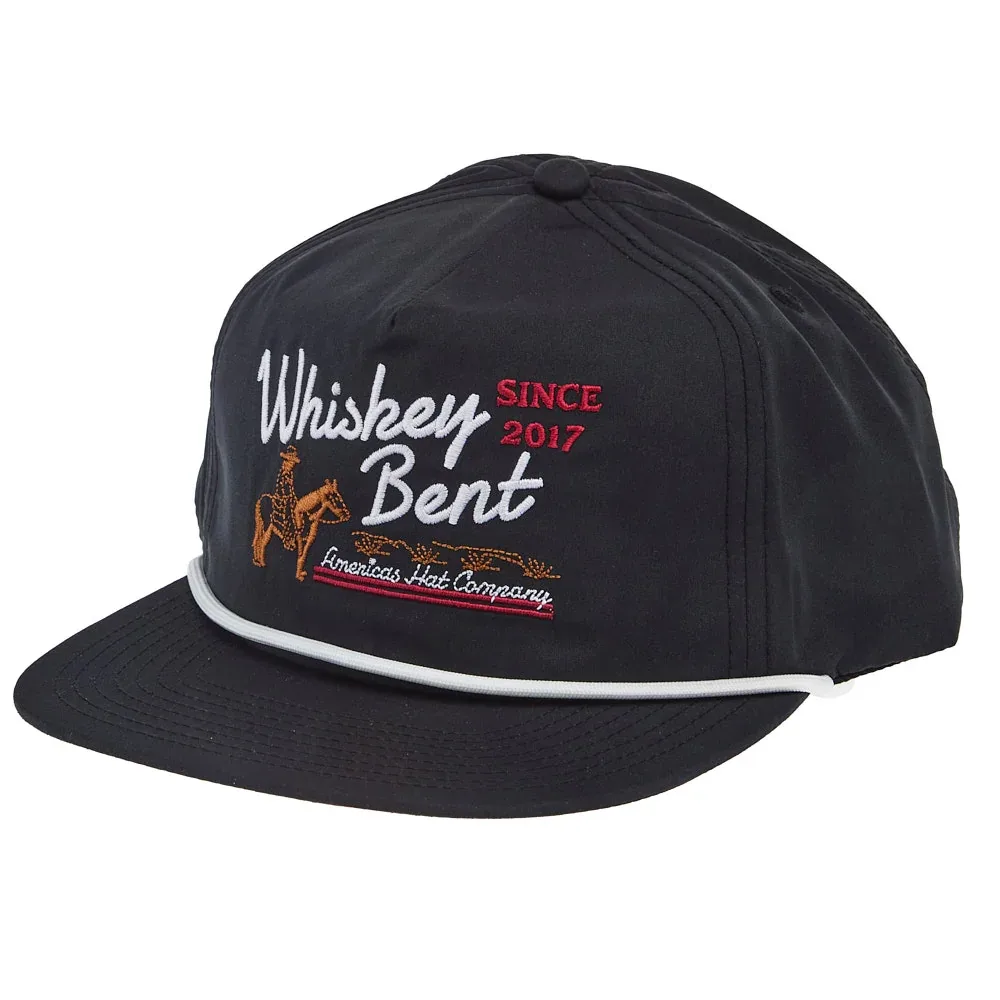 Whiskey Bent Hat Co Men's All American Black Cap - Image 2