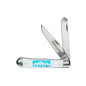 Whiskey Bent Knives Acrylic Menthol Cowpoke Trapper Knife