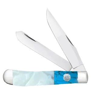 Whiskey Bent Knives Pearl Agate Trapper