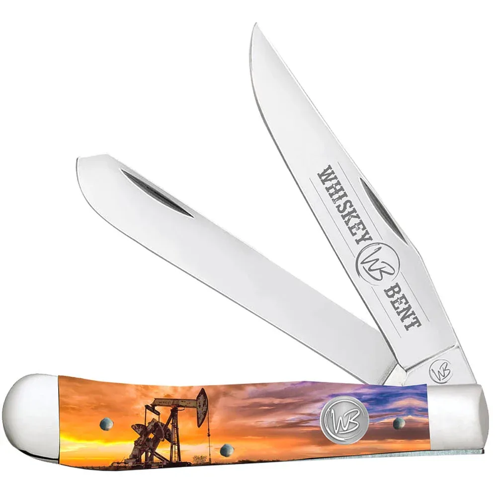 Whiskey Bent Knives Pump Jack Sunrise