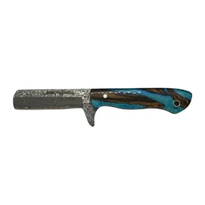 Whiskey Bent Knives Spring Branch Damascus Bull Cutter