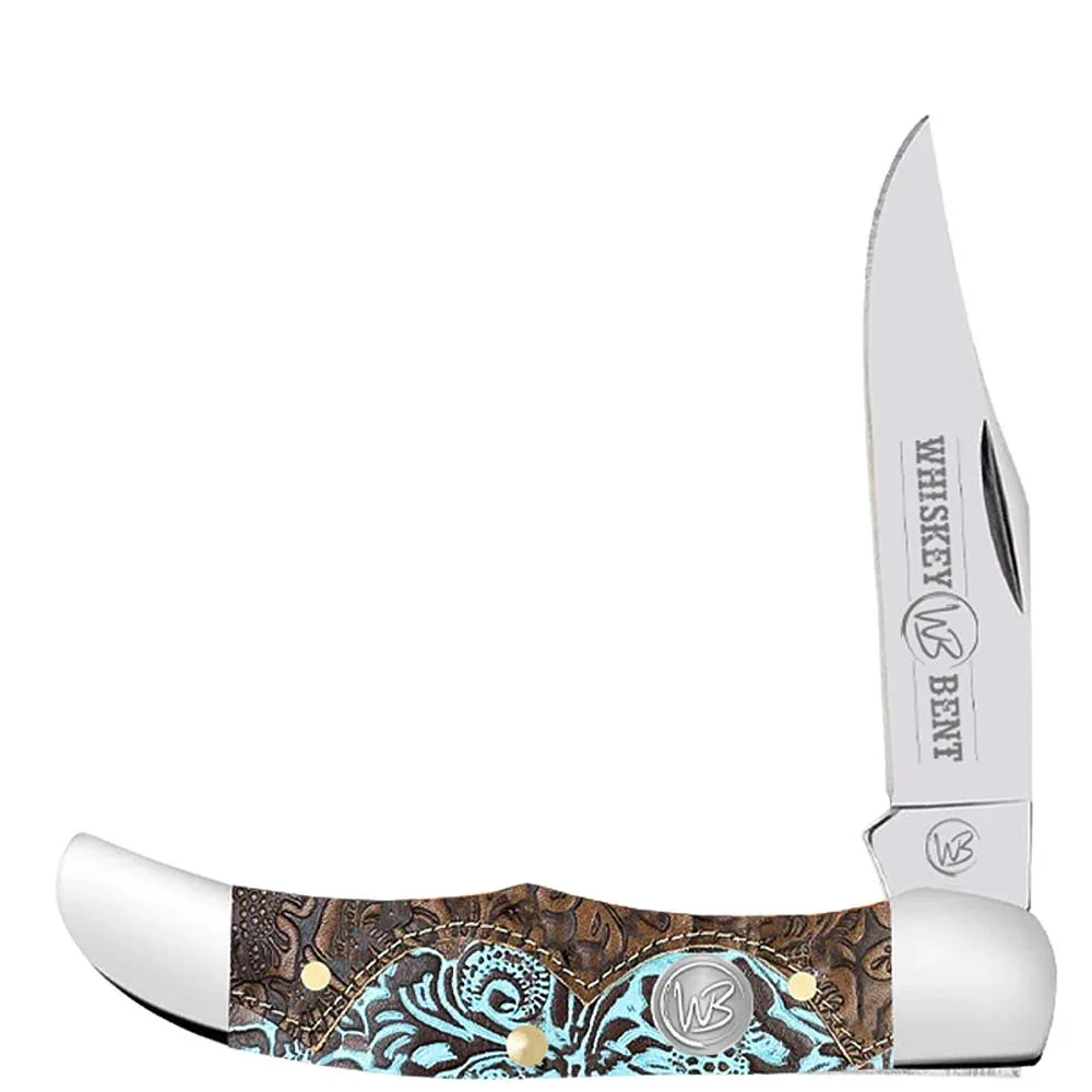 Whiskey Bent Knives Tooled Country Mini Hunter