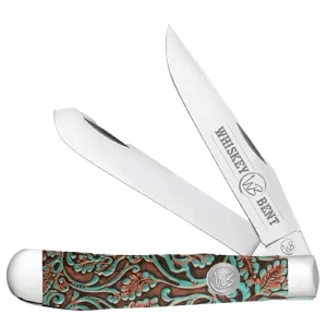 Whiskey Bent Knives Tooled Rancher Trapper