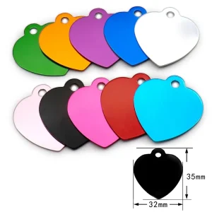WHOLESALE 100PCS Dog Tag Name Plate Pet ID Tag Personalized Dog ID Tags Collar Accessories Pet Pendant