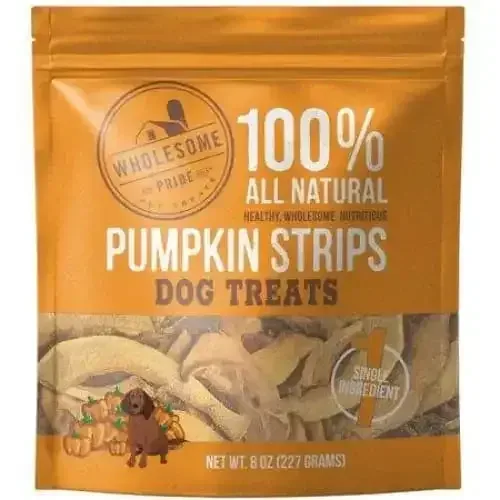 Wholesome Pride Pumpkin Strips Dog Treats