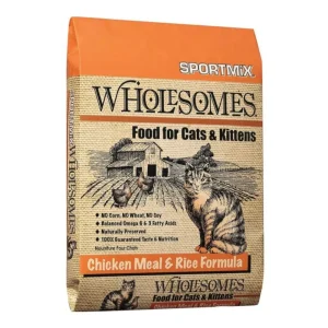 Wholesomes Dry Cat Food Chicken Meal & Rice 15lb