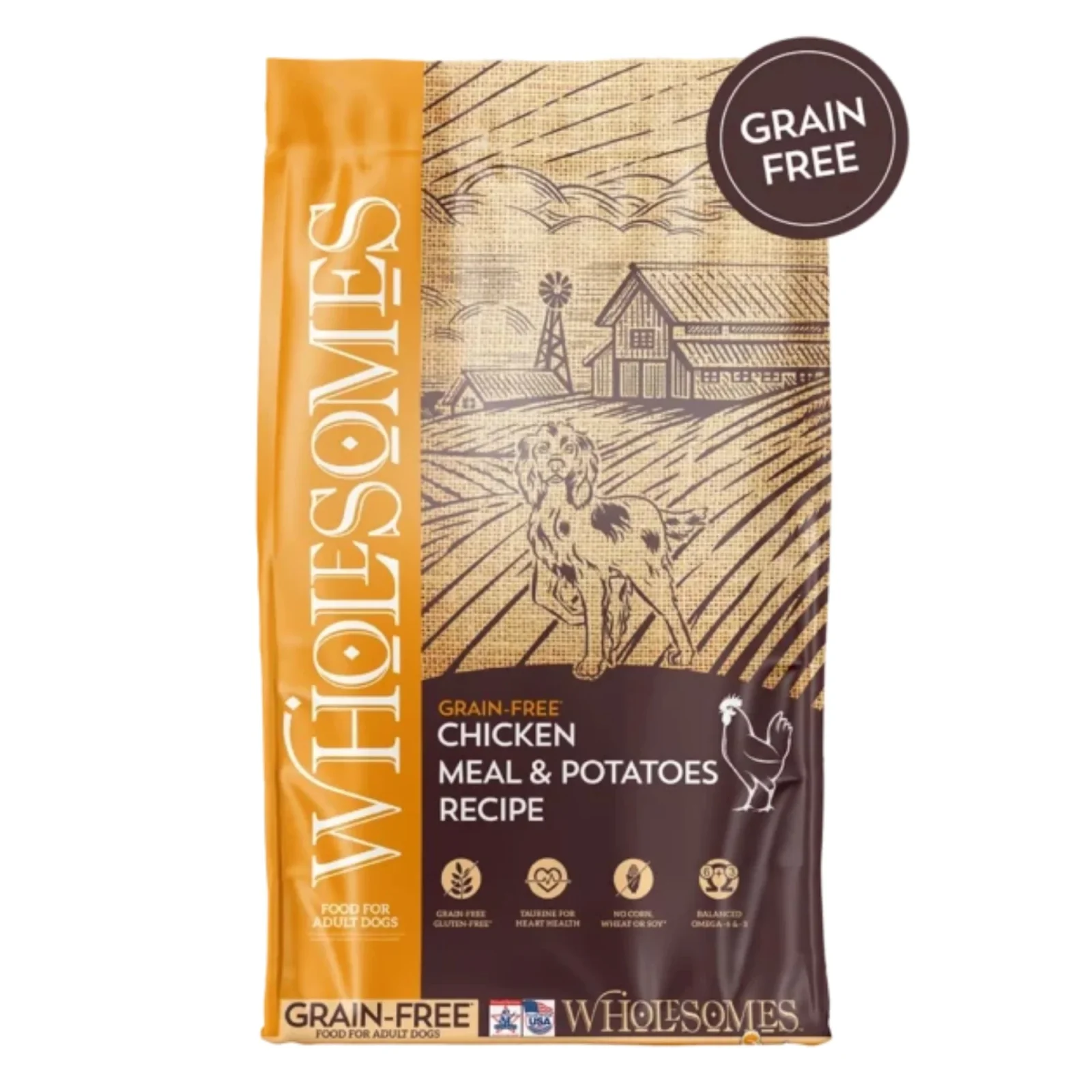 Wholesomes Grain Free Dry Dog Food Chicken Meal & Potatoes 35lb