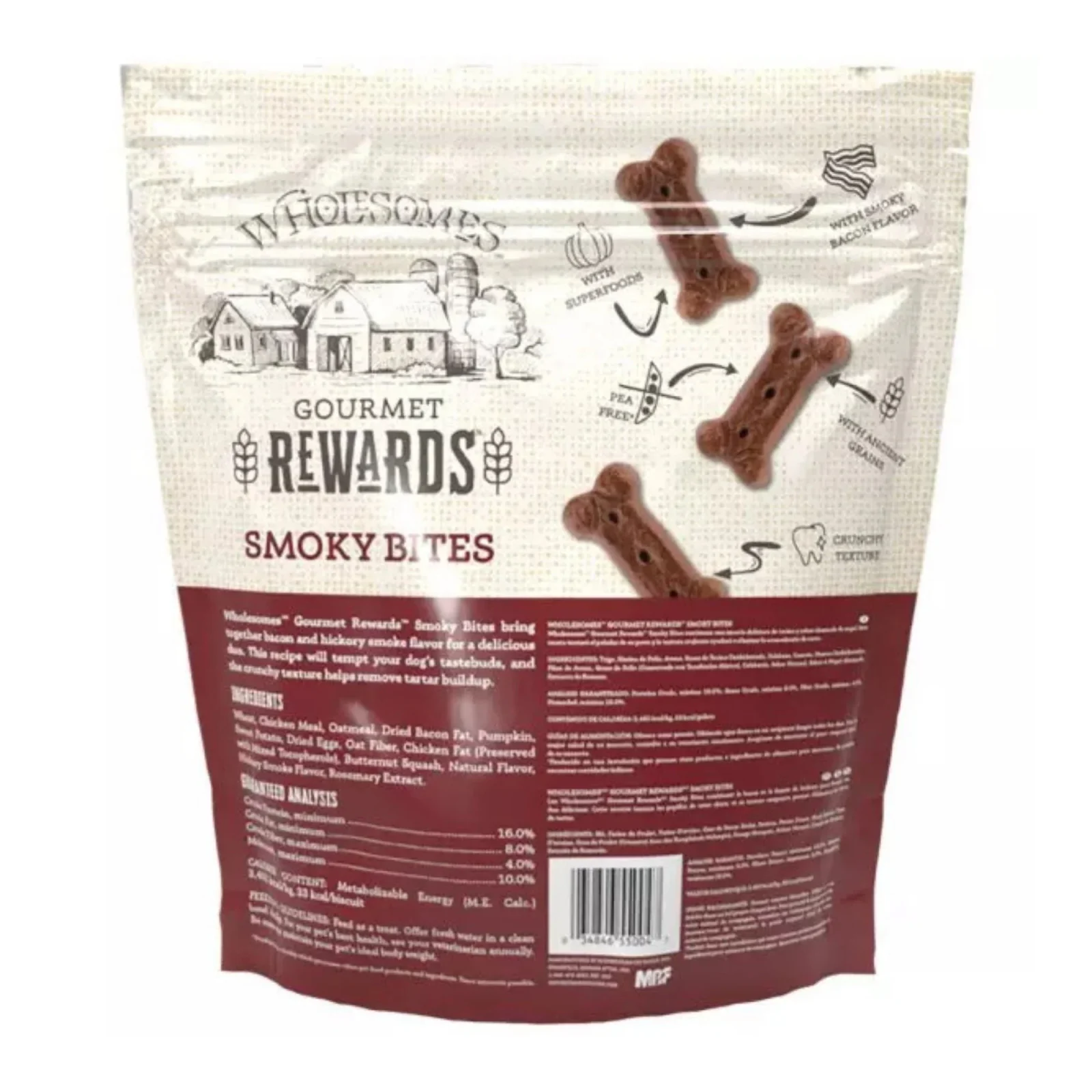 Wholesomes Rewards Gourmet Biscuits Bacon 3 Lb - Image 2