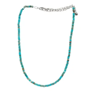 Wild Junkie Handmade Turquoise Rondelle Choker