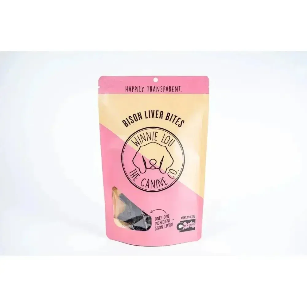 Winnie Lou Bison Liver Bites Dog Treats