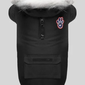 Winter Wilderness Dog Parka in Black (FINAL SALE)