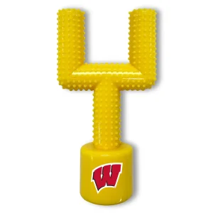 Wisconsin Hard Nylon Football Goal Post Dog Chew Toy