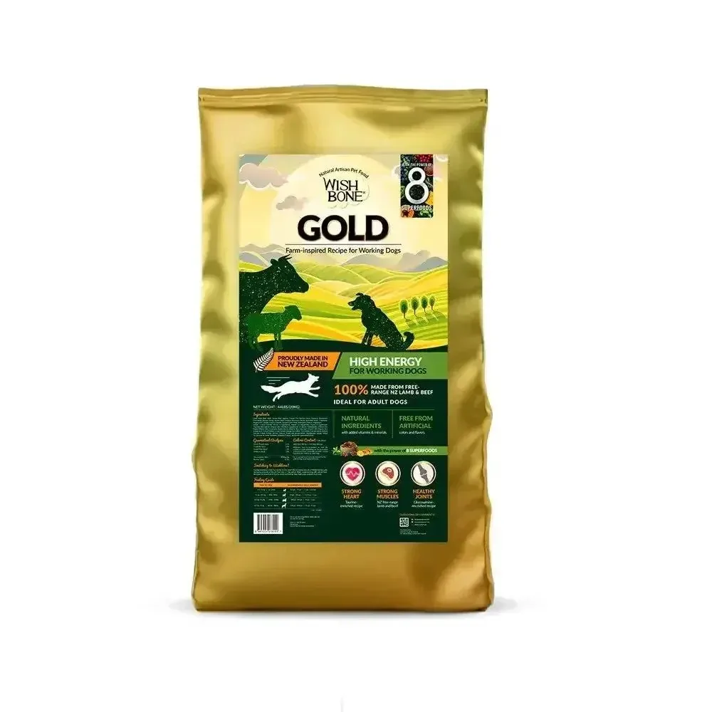 Wishbone Gold for Working Dogs Dry Dog Food 44 lb