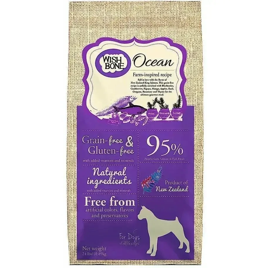 Wishbone Grain Free Ocean – Real New Zealand Salmon Dry Dog Food