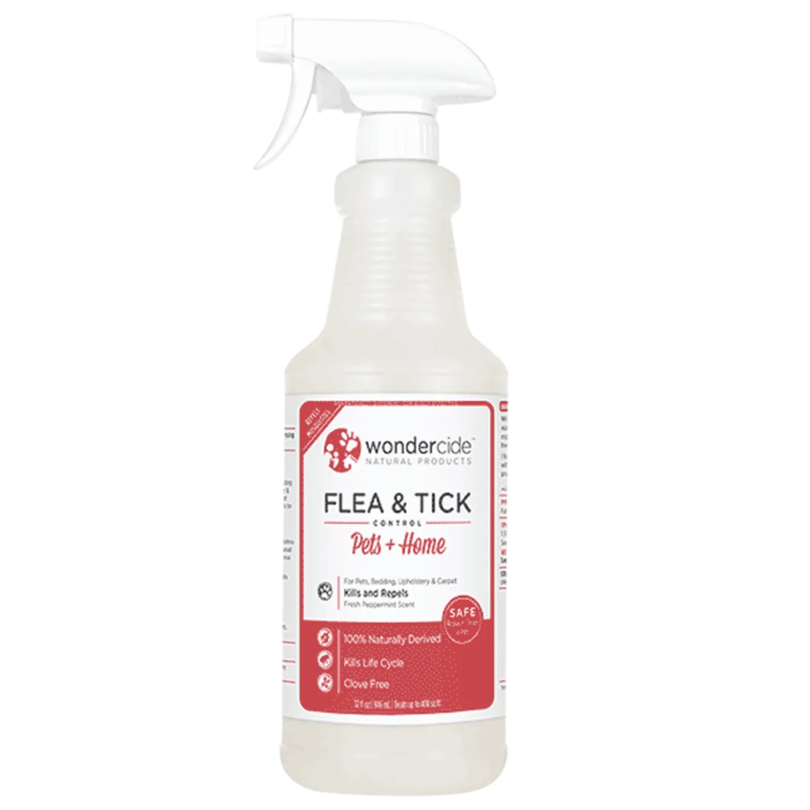 Wondercide Flea Tick And Mosquito Control Spray 32 oz.- Peppermint