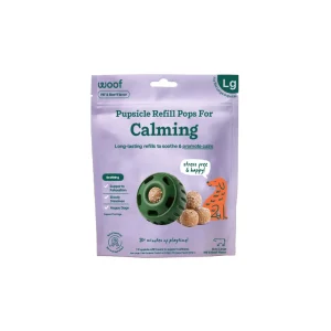 WOOF Dog Calming Pupsicle Refill Treats, Lickable Pops for Relaxation, PB & Beef, Multiple Sizes