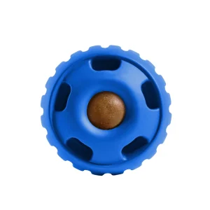 WOOF Pupsicle Dog Treat Dispensing Toy, Long-Lasting Fillable Dog Toy for Small Dogs, Navy Blue
