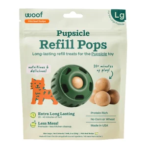 WOOF Pupsicle Refill Pops, Beef Recipe Dog Treats, XL