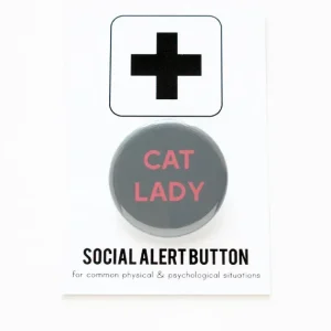 WORD FOR WORD | Cat Lady Button