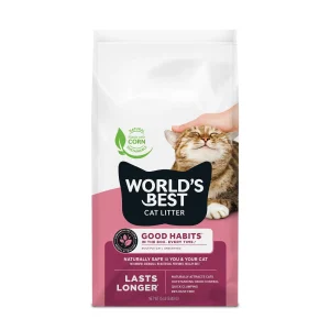 World's Best® Good Habits® Multi-Cat Corn Cat Litter - Unscented, Natural