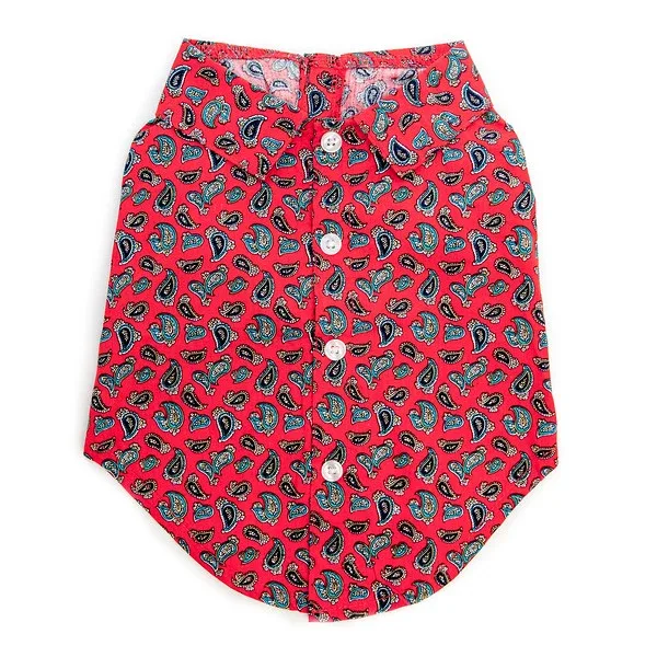 WORTHY DOG | Red Paisley Shirt - Image 2